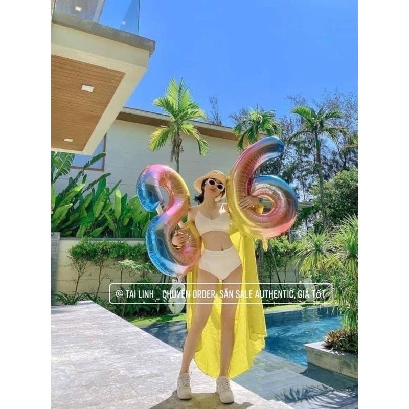 SET BỘ BIKINI 3 MÓN MÀU CỐM