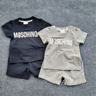 COMBO 2 BỘ ĐEN XÁM MOCHINO CHO BÉ