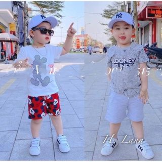 SET 2 BỘ COTTON HÌNH MICKEY BÉ TRAI - 02