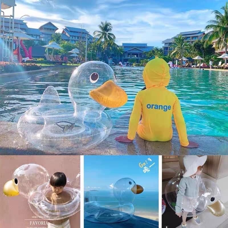 PHAO VỊT TRONG SUỐT CHO BÉ