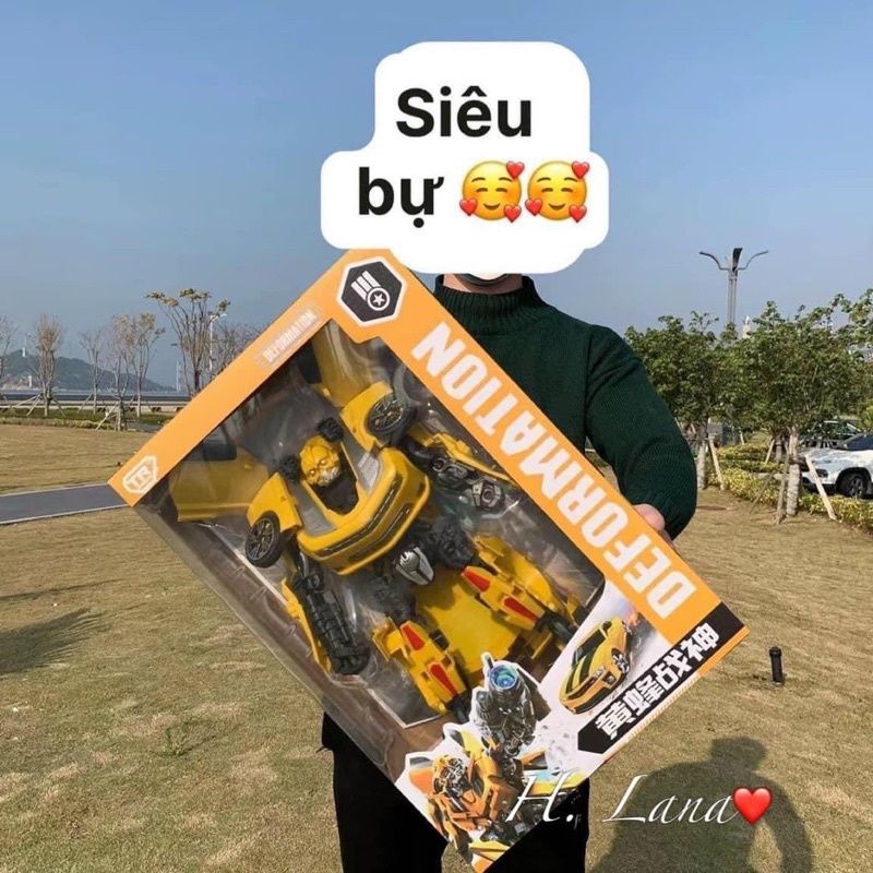 BỘ ĐỒ CHƠI Ô TÔ TRANSFORMER BIẾN HÌNH - Vàng