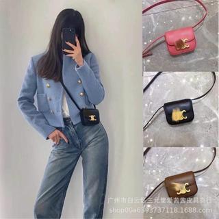 TÚI ĐEO CHÉO MINI KHOÁ C..LIN - Đen