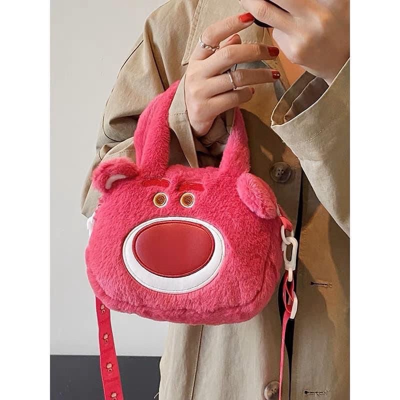 Túi Đeo Chéo Hình Gấu Dâu Disney Lotso