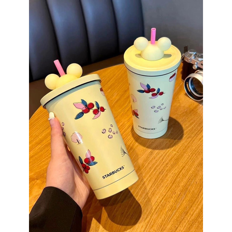LY Star.bucks MÀU VÀNG NẮP HÌNH GẤU - Vàng