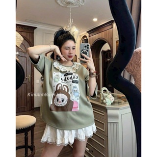 SET BỘ LABUBU CỔ REN CV TRẮNG - Rêu