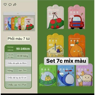 SET 7 ÁO MƯA 1 LẦN SIÊU DAI CHO BÉ