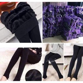 QUẦN LEGGING LÓT LÔNG TÚI TÍM