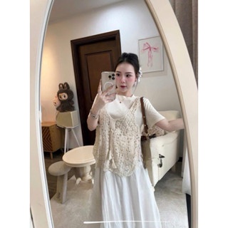 SET ÁO PULL KÈM ÁO YẾM REN HOT HITT