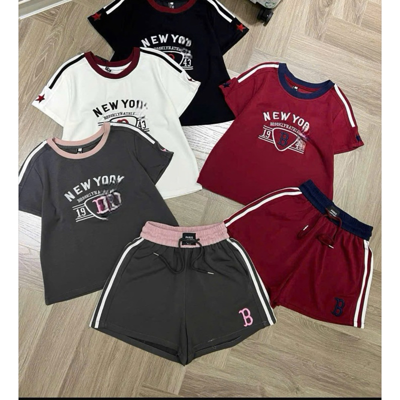 SET ĐÙI NEW YOUK CHỮ B VIỀN CẠNH - Trắng