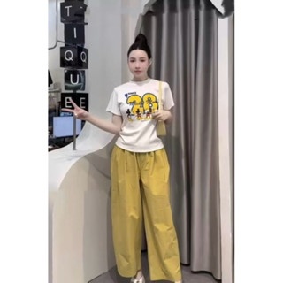 SET ÁO PHÔNG SỐ 28 QUẦN SUÔNG VÀNG - Vàng - M