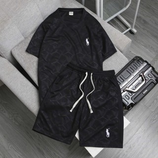 SET BỘ TỔ ONG THÊU NGỰA NAM - Đen - 2XL