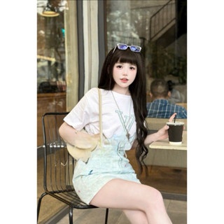 SET BỘ ÁO LỆ VI XANH PHỐI CV FULL HOẠ TIẾT - Trắng - Freesize