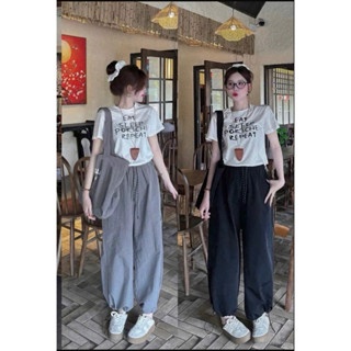 SET ÁO COTTON QUẦN BOM GHI CẠP CHUN KÈM TÚI