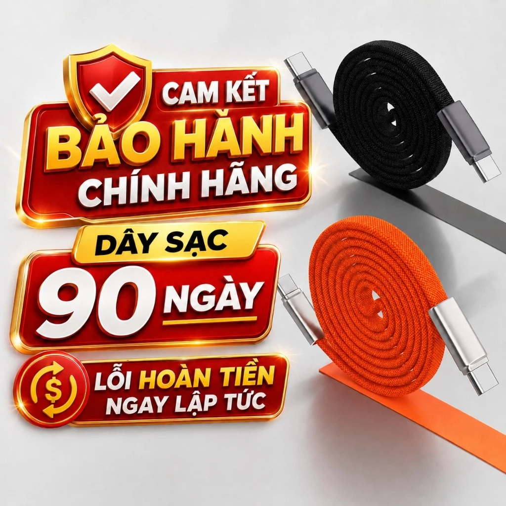 [Dây Từ Tính} Dây cáp sạc nhanh dạng dẹp chống rồi từ tính tự quấn gọn - PD 27W/240W