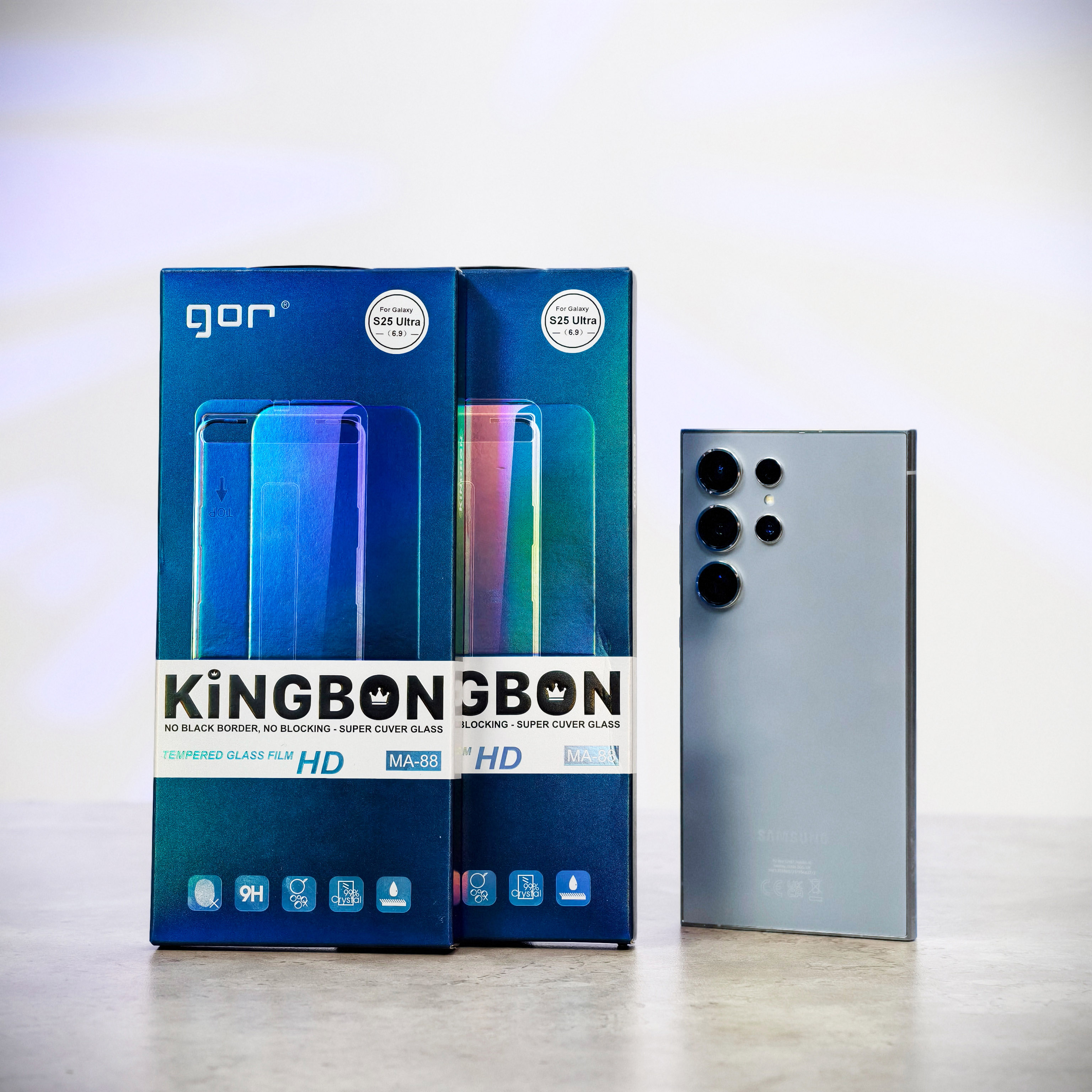 Kính GOR Samsung khung tự dán