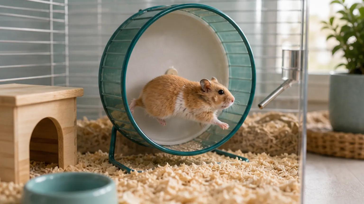 Hamster Bear Tạng To sử dụng bánh xe chạy có bề mặt liền an toàn