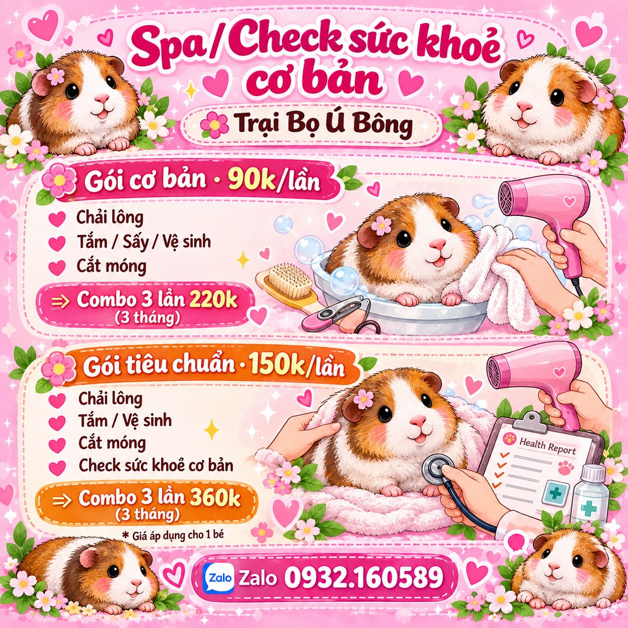 Spa/ Kiểm Tra Sức Khỏe Cơ Bản