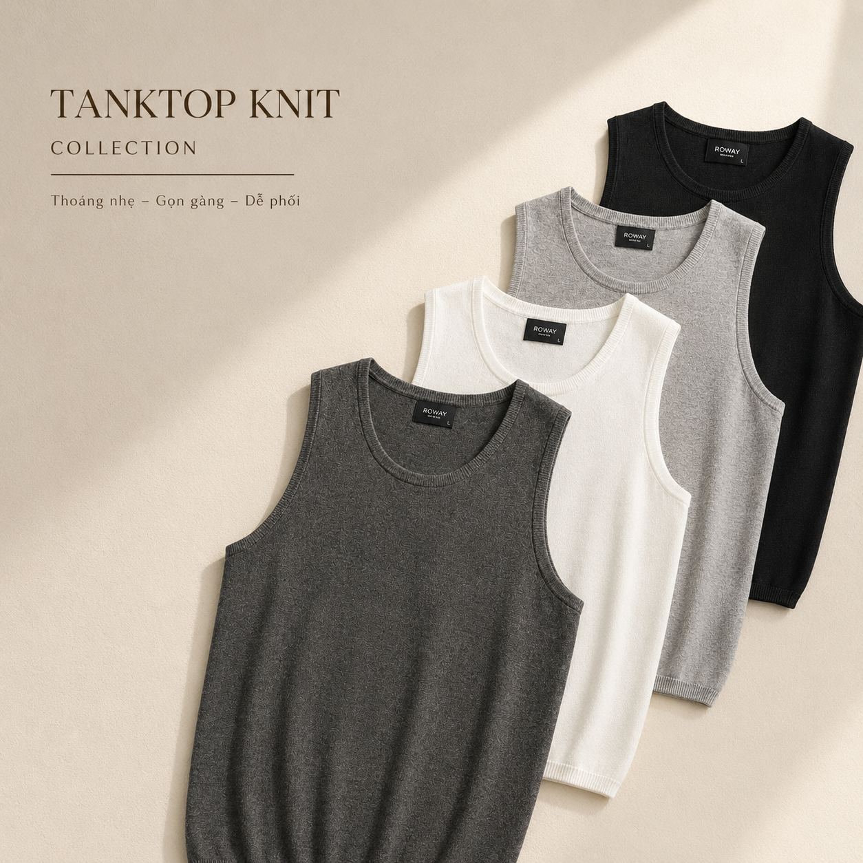 Áo tanktop dệt len