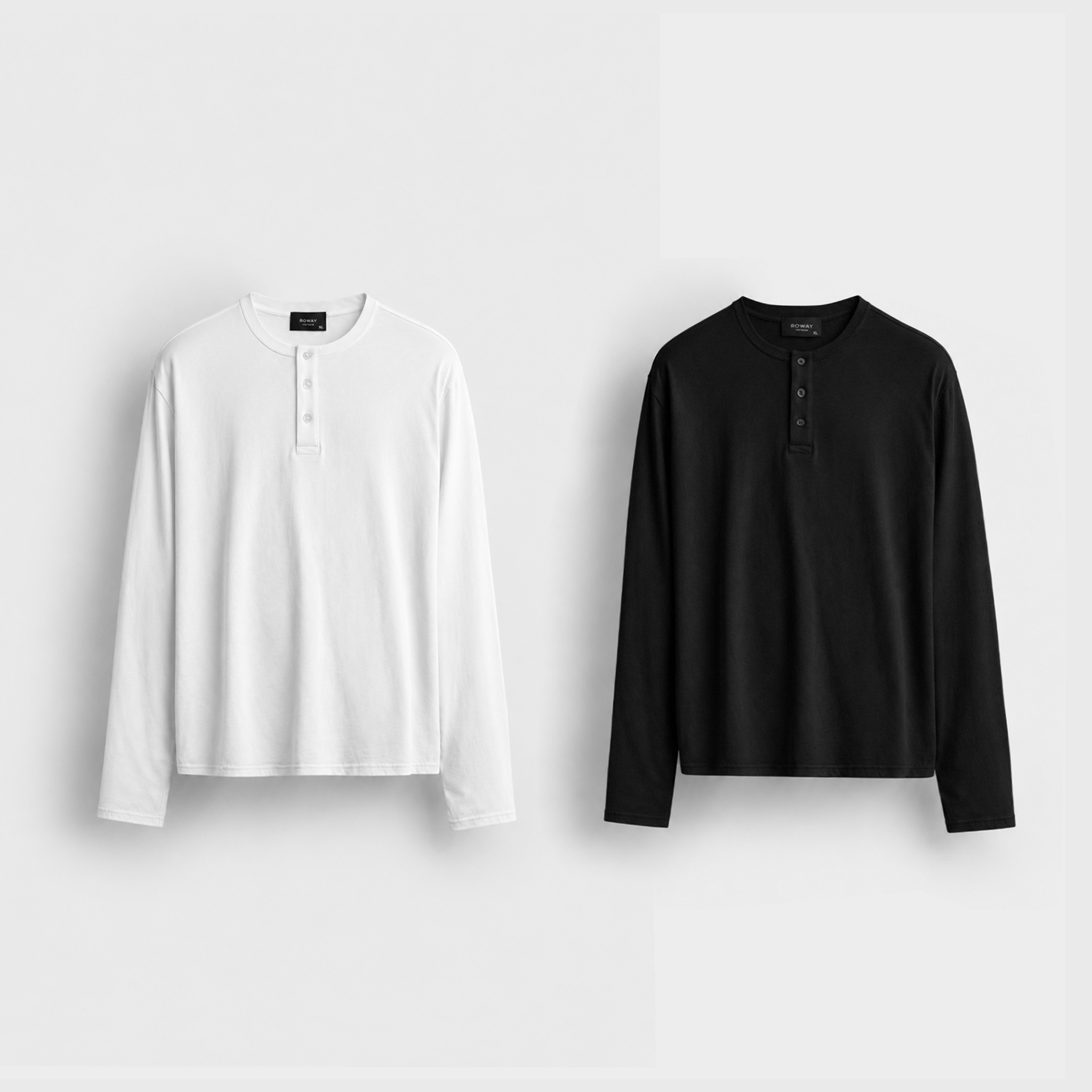 Áo thun dài tay cổ henley