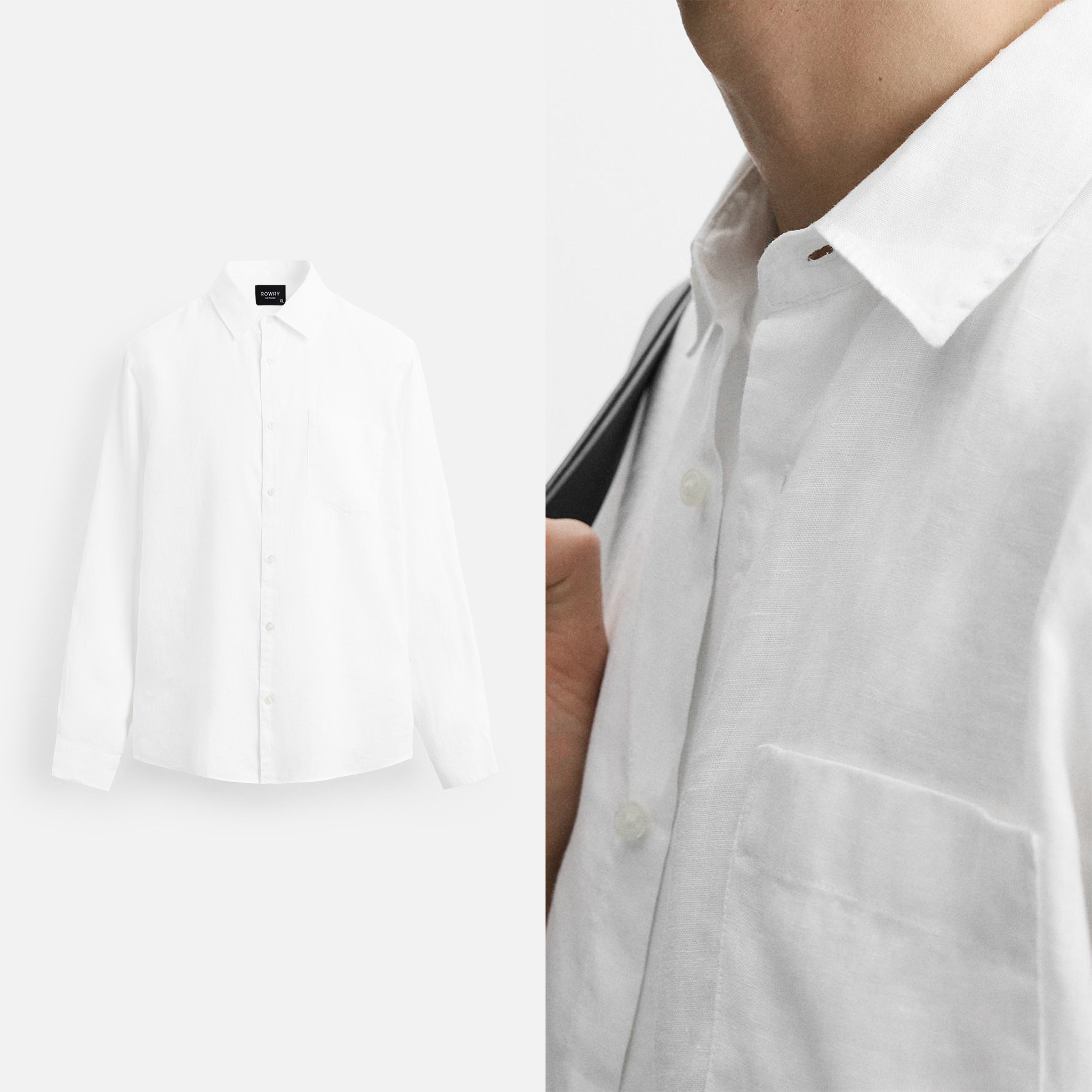 Sơ mi dài tay linen V1