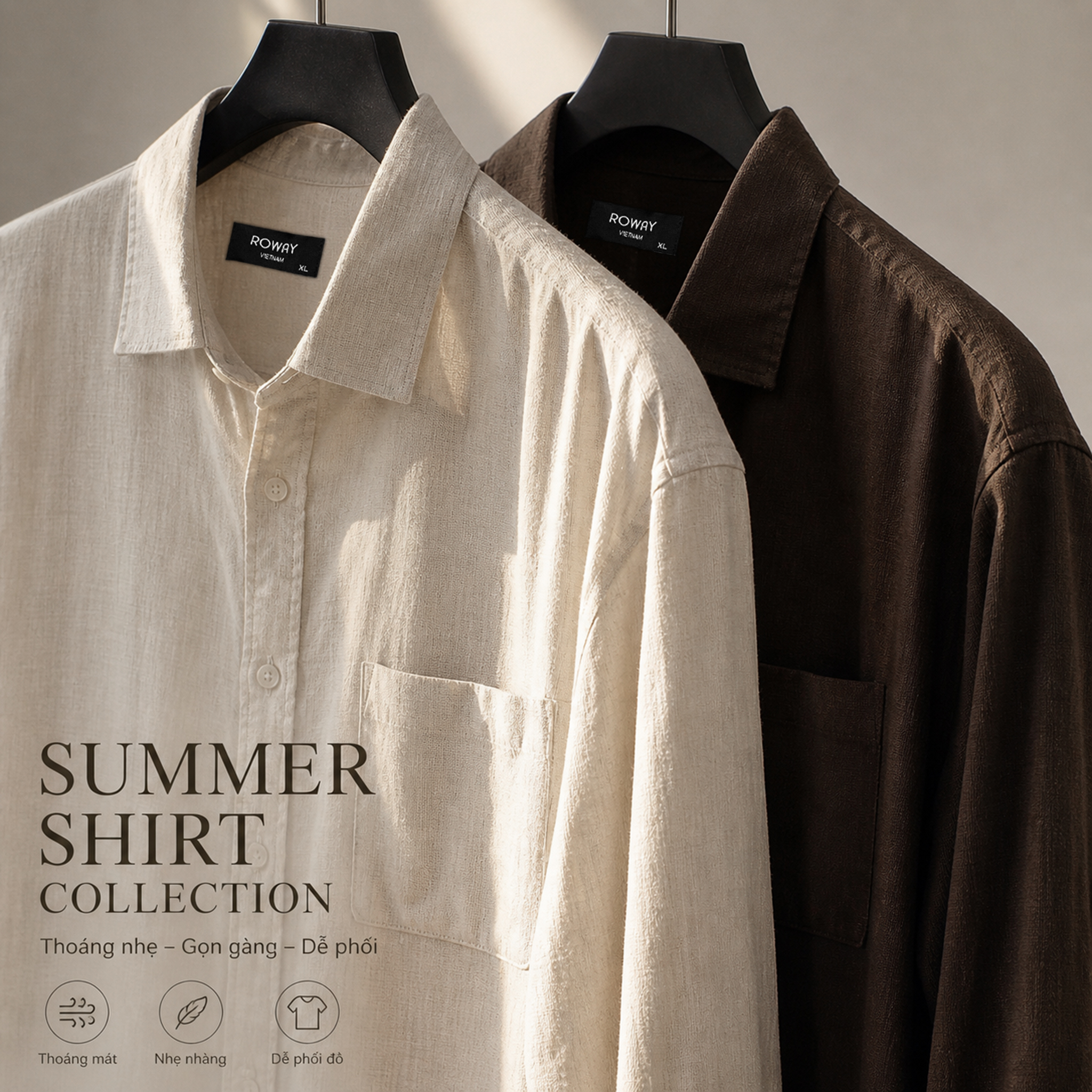 Sơ mi dài tay linen ver2