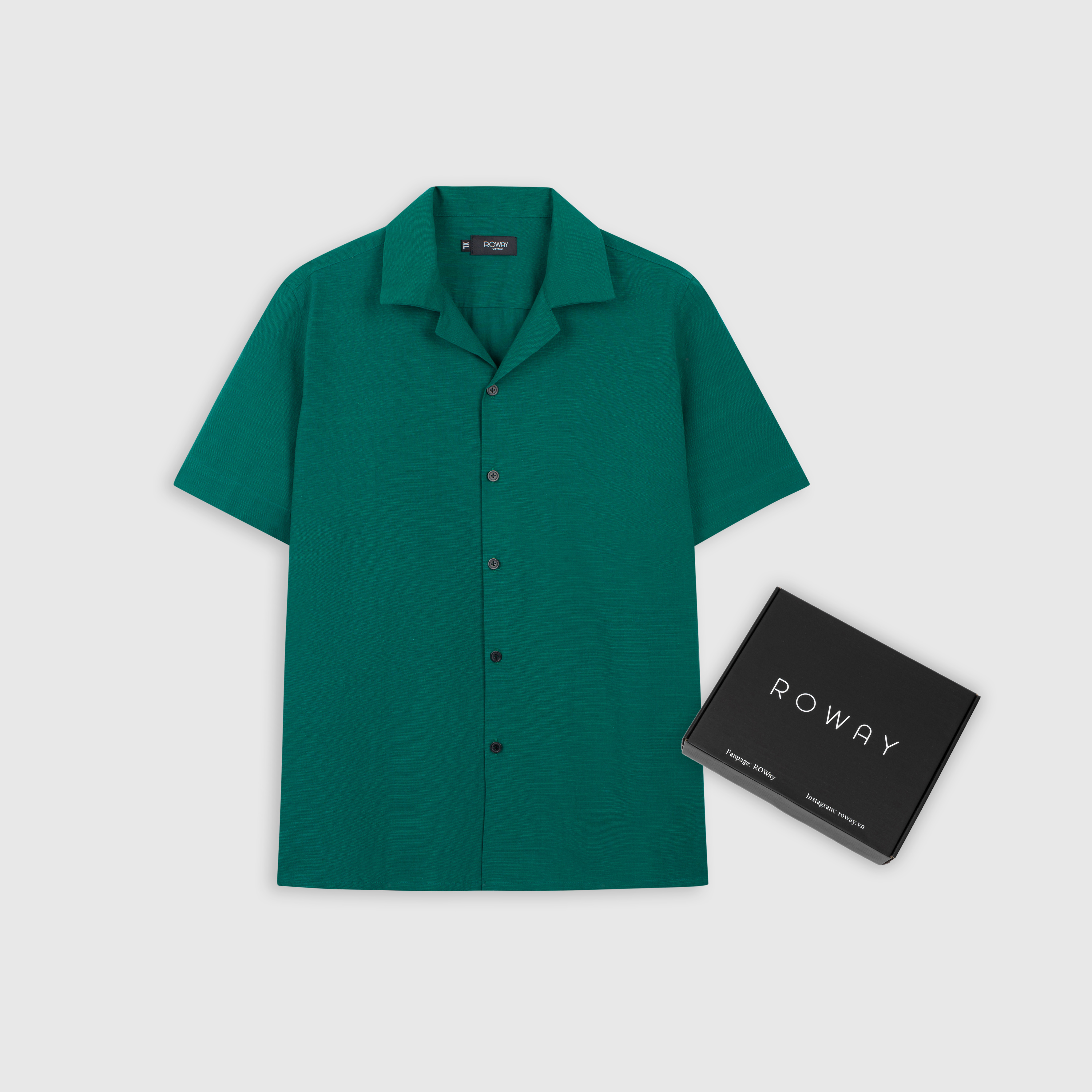 Sơ mi vest cộc xanh