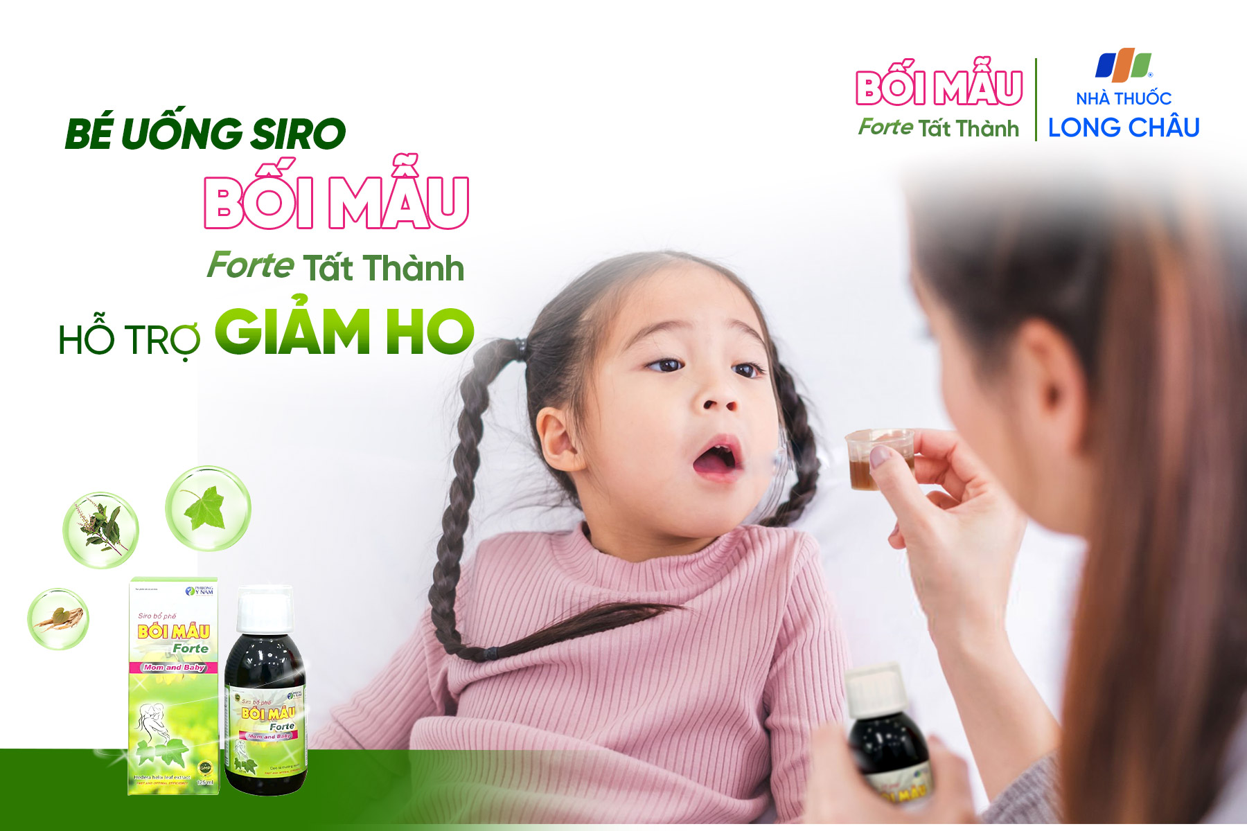 Siro ho Bối Mẫu Forte Tất Thành - Giảm ho an toàn và hiệu quả