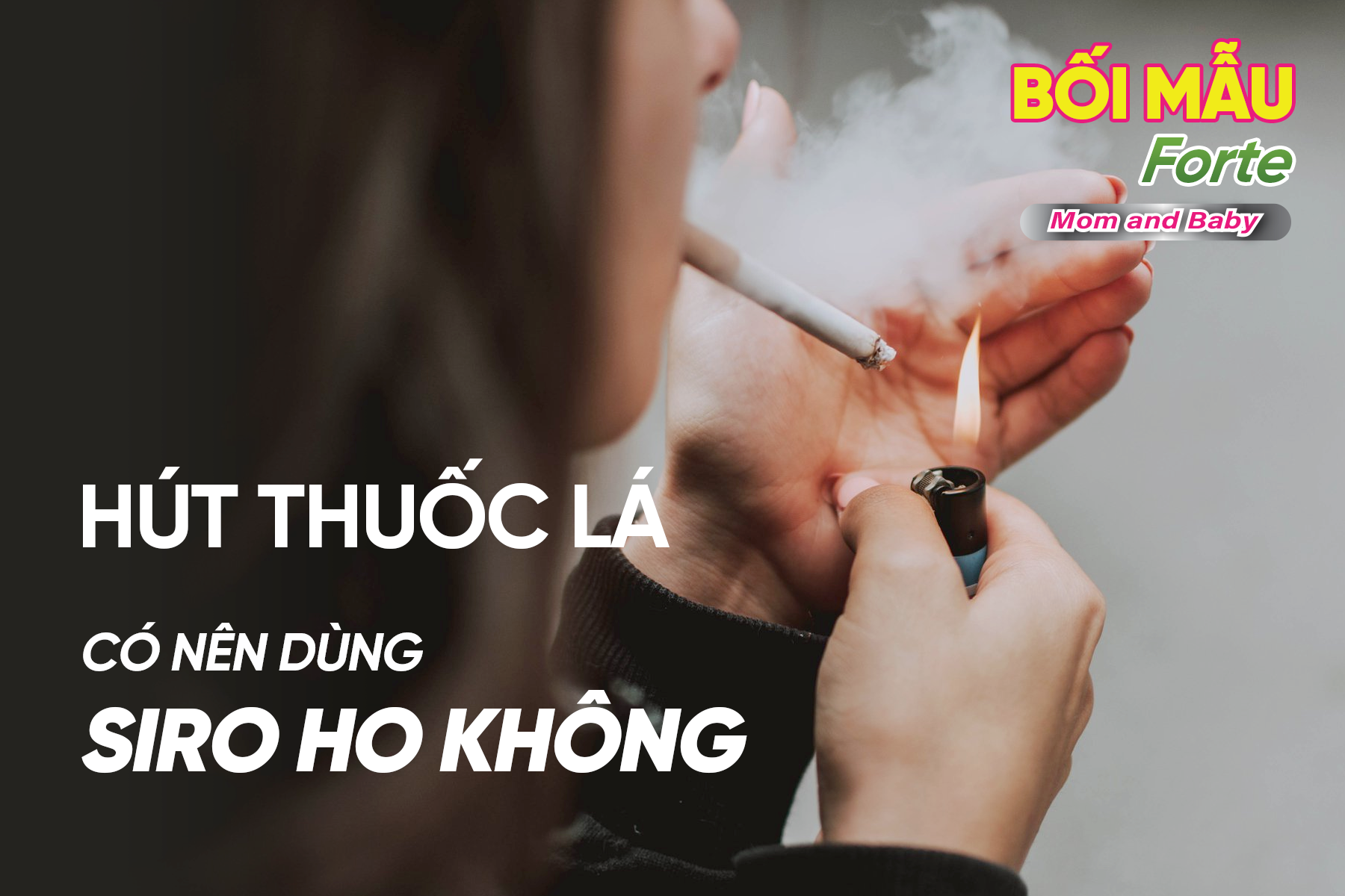 Hút thuốc lá bị ho có nên uống siro ho không?