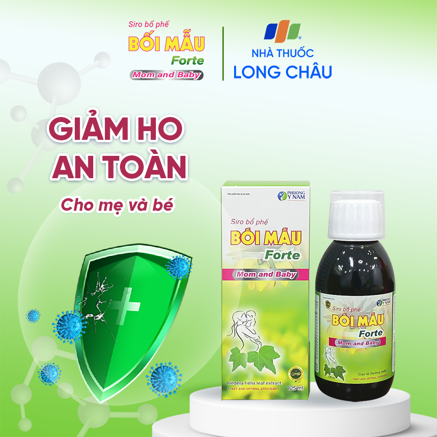 Sản phẩm Thực phẩm bảo vệ sức khỏe Siro Bổ phế Bối Mẫu Forte Mom and Baby