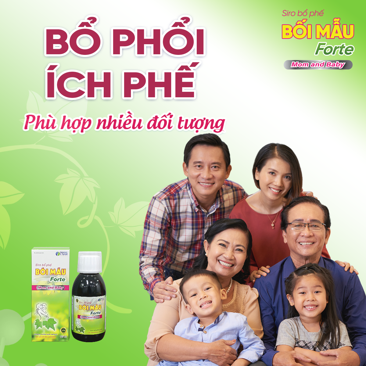 Siro bổ phế Bối Mẫu Forte Mom And Baby