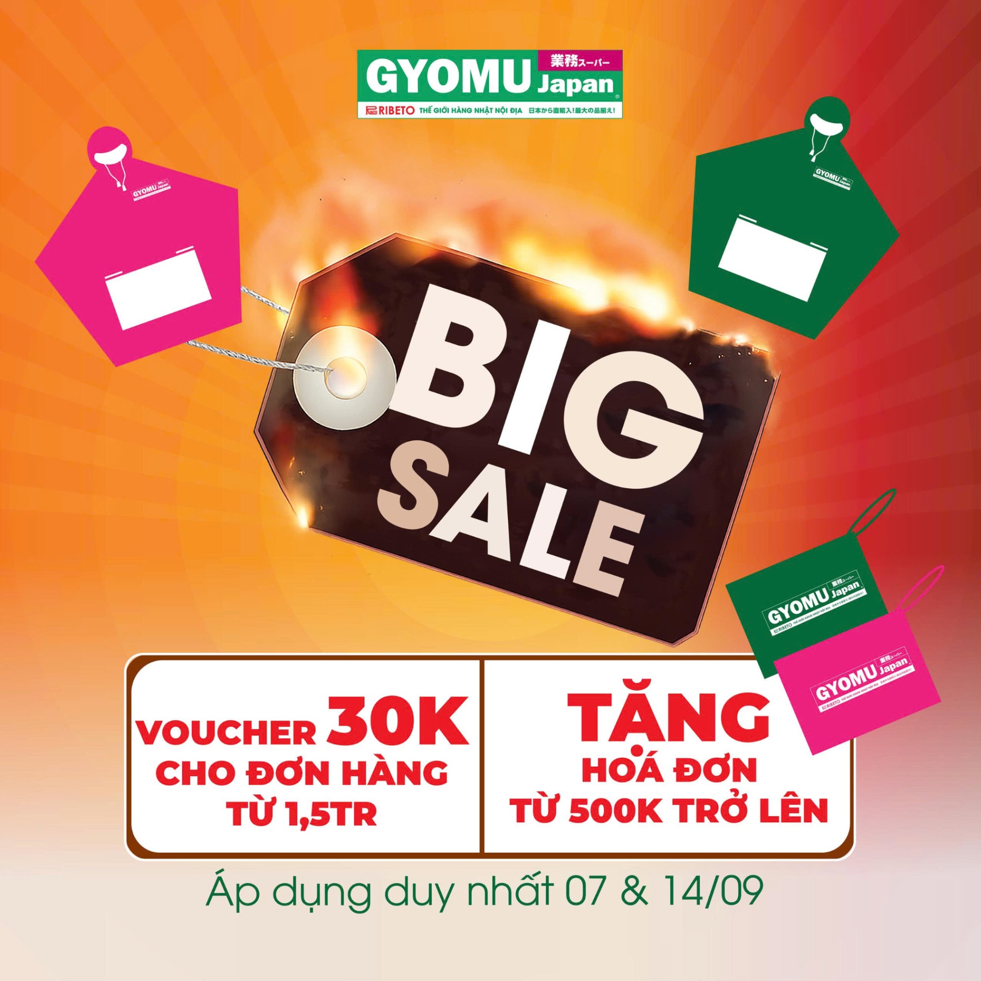 Big Sale Tháng 9 tại Gyomu Japan - Đại lễ rộn ràng, ưu đãi ngập tràn