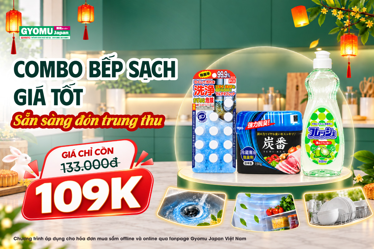 COMBO BẾP SẠCH – SẴN SÀNG ĐÓN TRUNG THU CÙNG GYOMU JAPAN