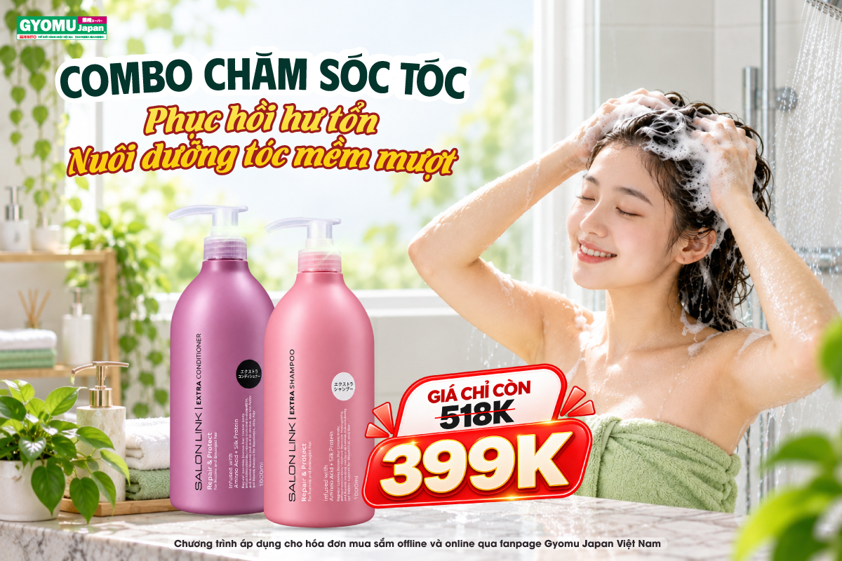 COMBO CHĂM SÓC TÓC: PHỤC HỒI HƯ TỔN - NUÔI DƯỠNG TÓC MỀM MƯỢT