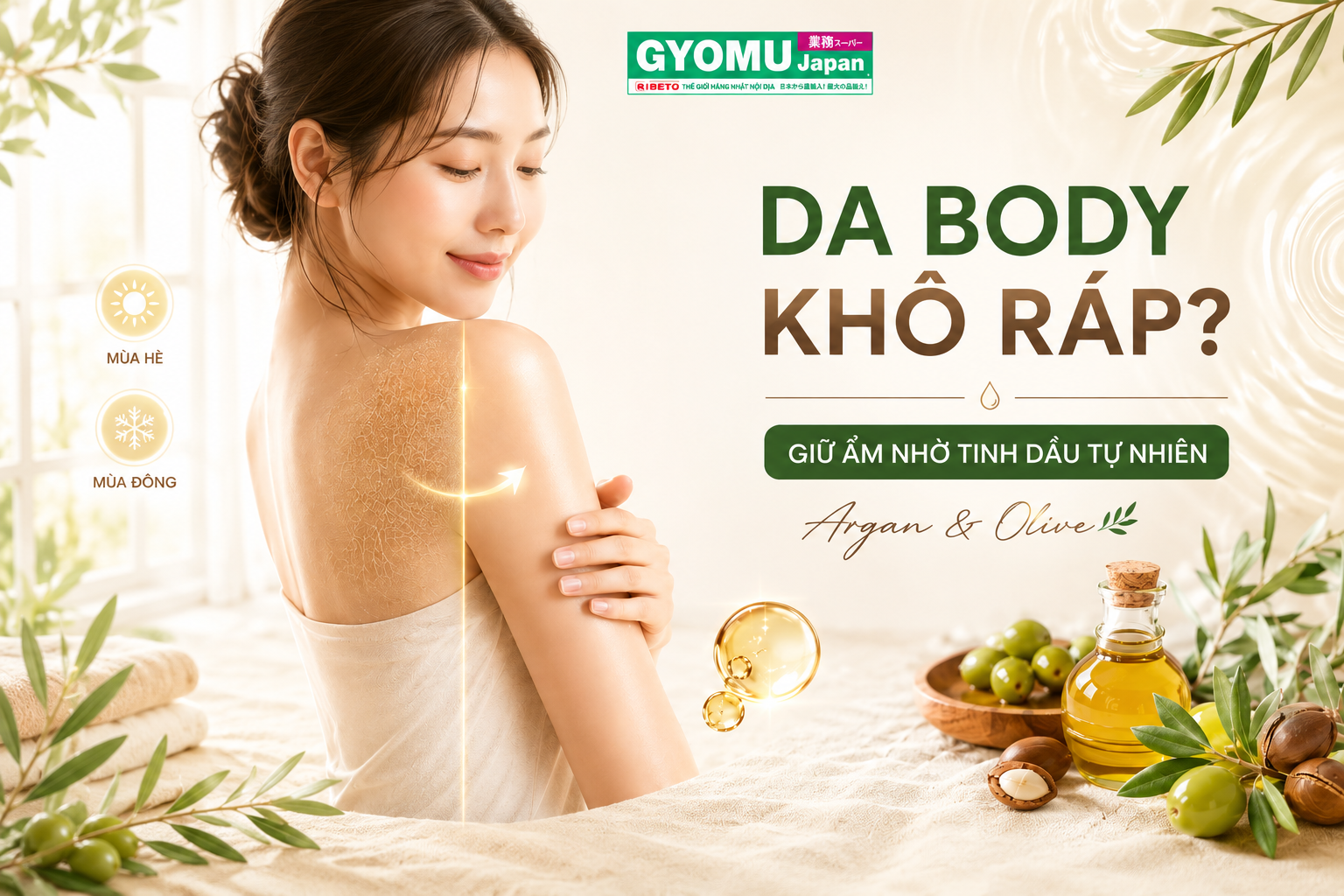 DA BODY KHÔ RÁP, SẦN SÙI QUANH NĂM? HIỂU ĐÚNG NGUYÊN NHÂN ĐỂ CHĂM SÓC DA HIỆU QUẢ