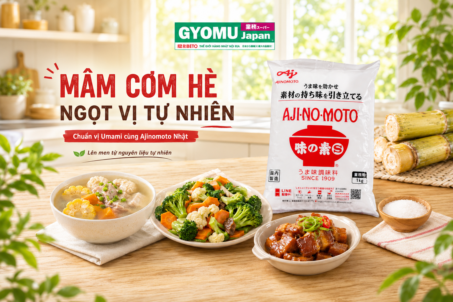 MÌ CHÍNH AJINOMOTO NỘI ĐỊA NHẬT - BÍ QUYẾT TẠO VỊ UMAMI TỰ NHIÊN CHO MỌI MÓN ĂN