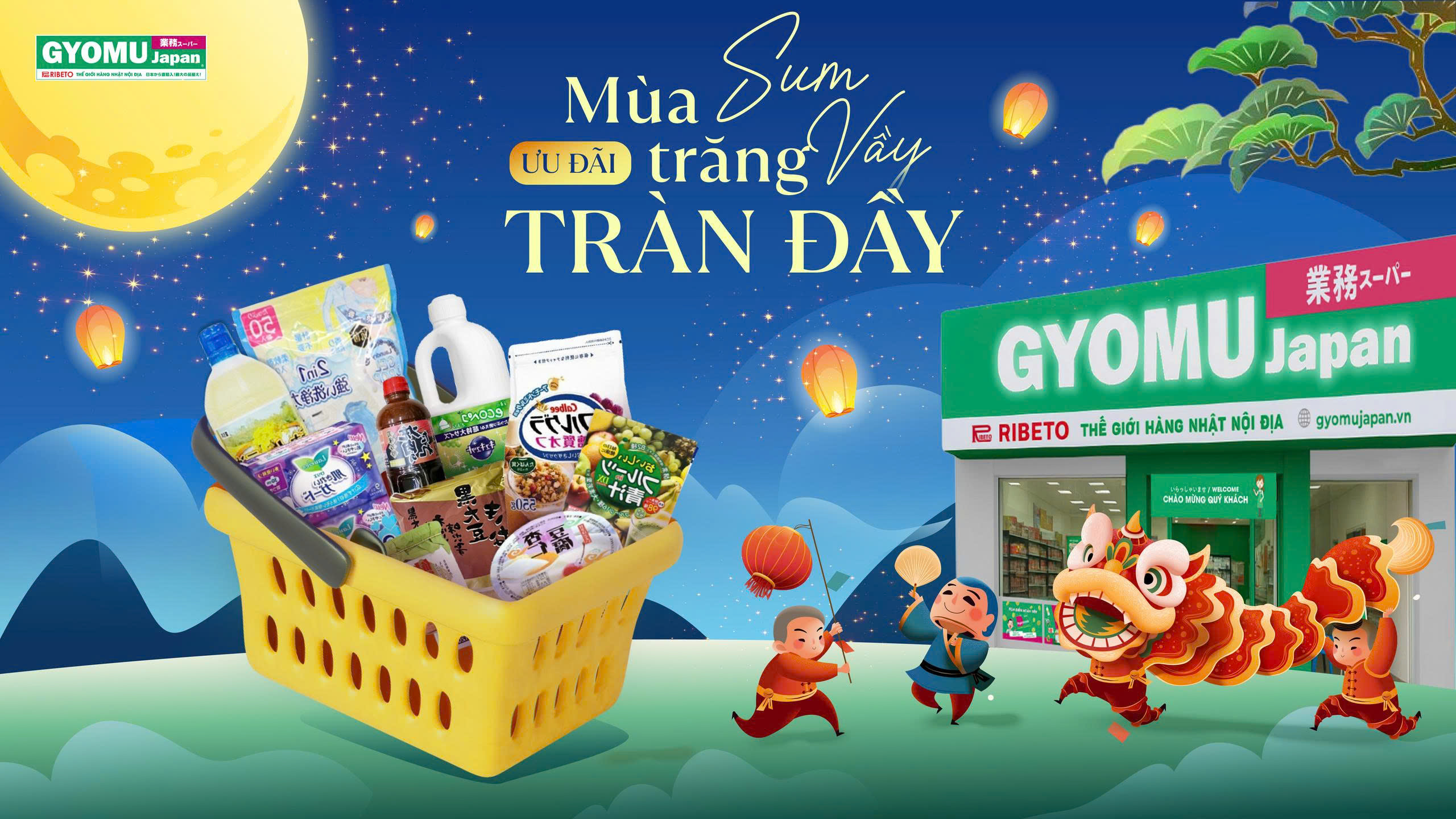 MÙA TRĂNG SUM VẦY – ƯU ĐÃI TRÀN ĐẦY TẠI GYOMU JAPAN