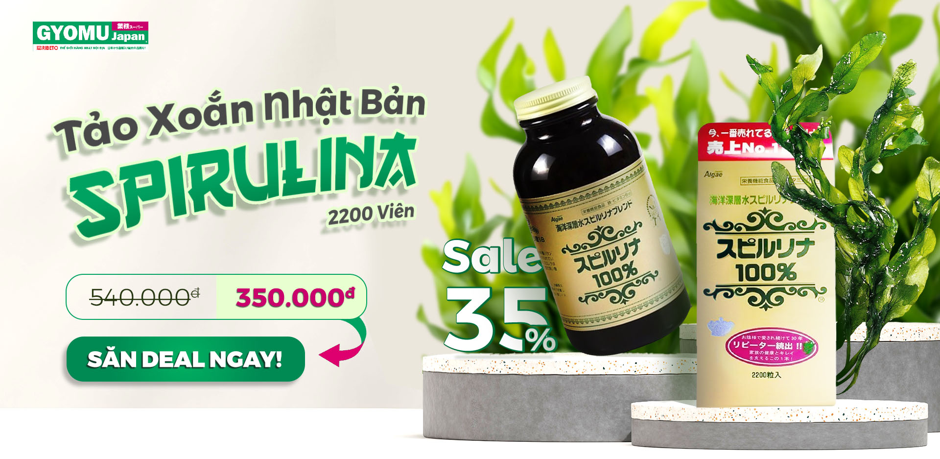 Banner trang chủ - Tảo Xoắn