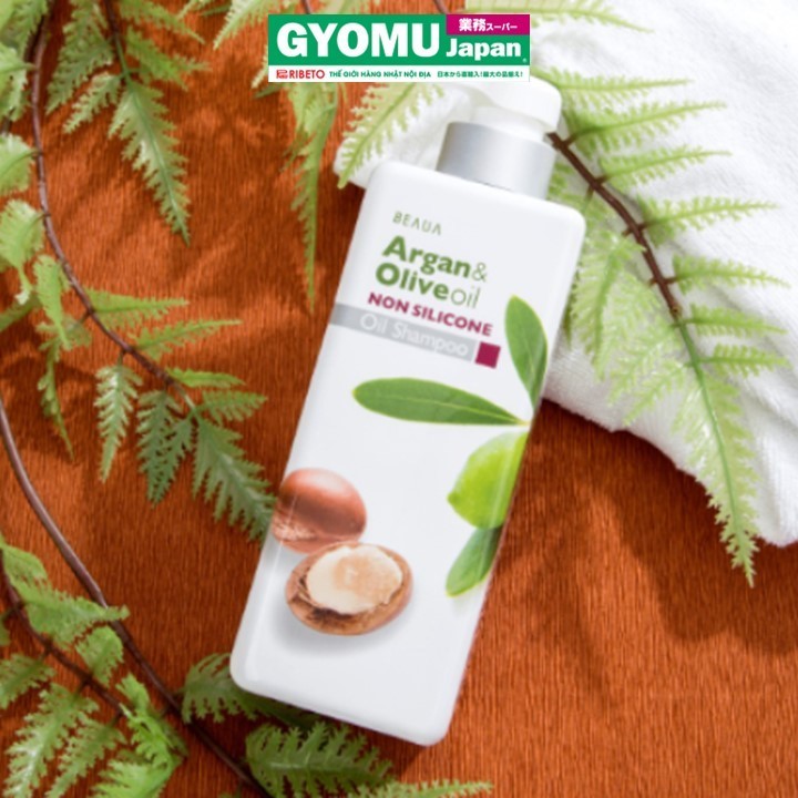 BEAUA_Dầu gội Argan và Olive (Beaua Argan & Olive Oil Shampoo) 550ml