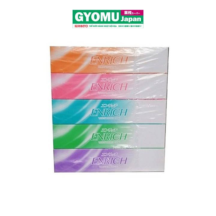 ENRICH_Hộp giấy ăn 150 tờ (5 hộp/lốc)