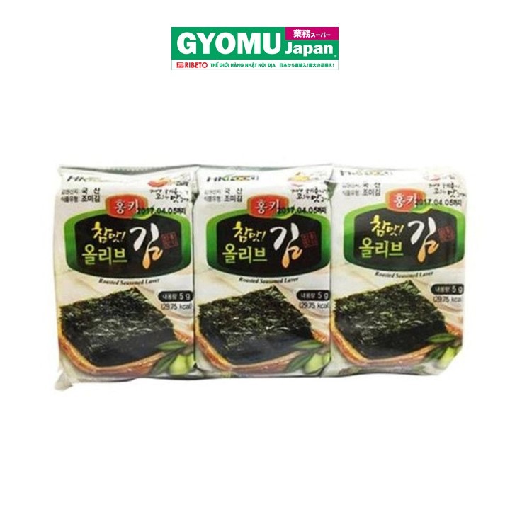 Rong Biển Nướng Dầu Oliu 4G*3 Gói