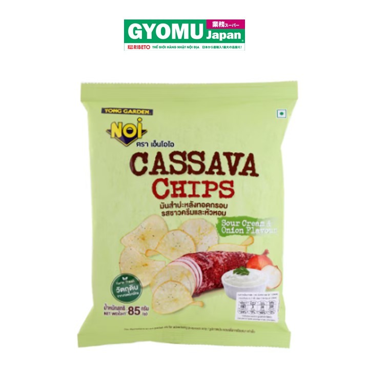 Snack khoai mì vị kem chua và hành tây