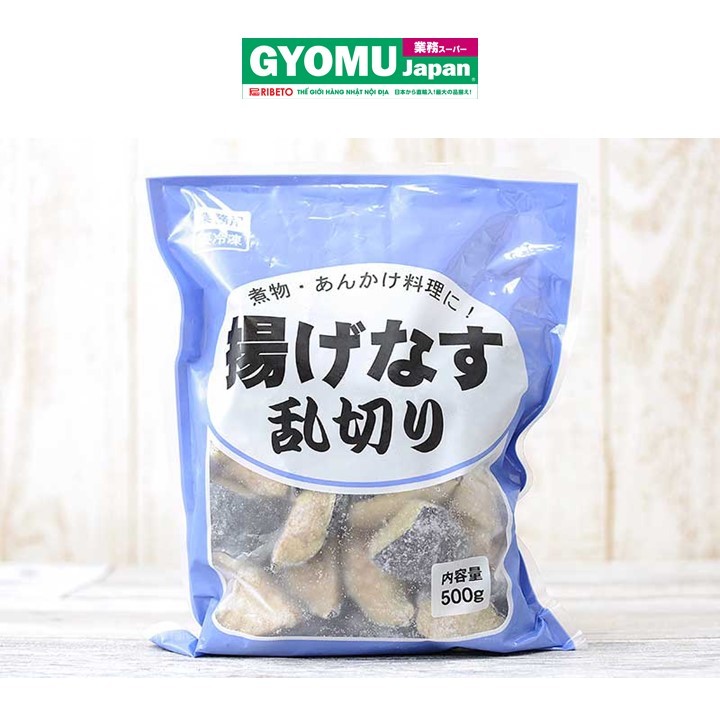 KOBE BUSSAN_Cà tím cắt nhỏ chiên sẵn đông lạnh 500g
