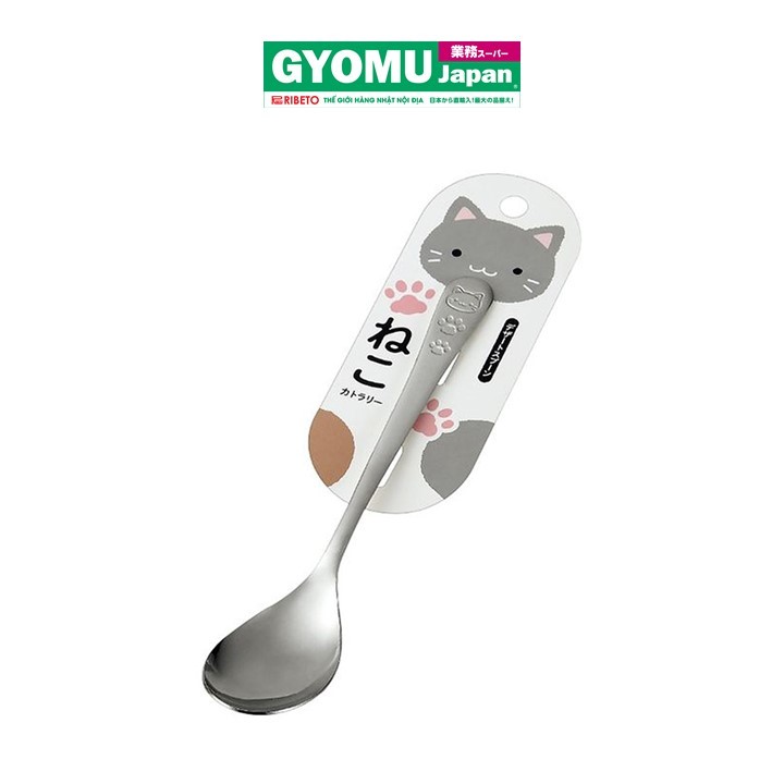 ECHO_Thìa inox hình con mèo 18*35cm
