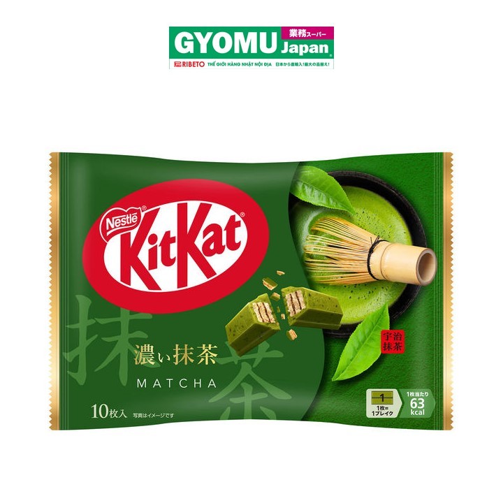 Bánh xốp KitKat vị trà xanh mini 136g