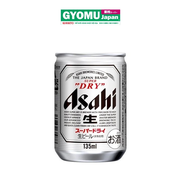 Bia Asahi Super Dry alc 5% 135ml