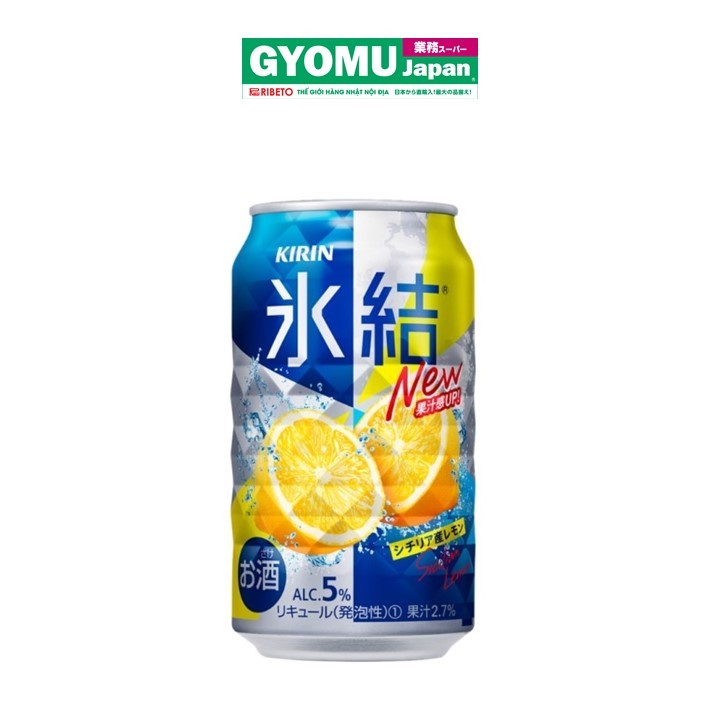 KIRIN_NGK có cồn Hyoketsu vị chanh vàng 5% 350ml