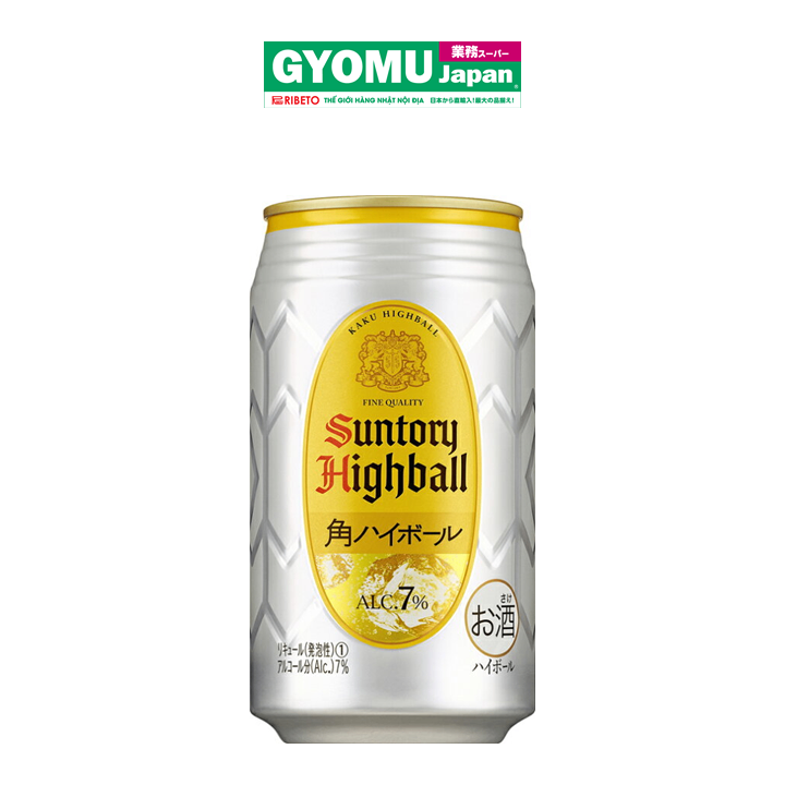 Rượu mùi Suntory Kaku Highball alc 7% 350ml