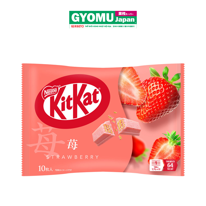 Bánh xốp KitKat vị dâu 136g