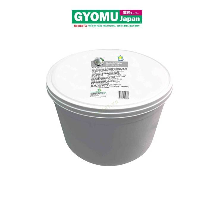 CREMO_Kem hộp vị dừa 6L