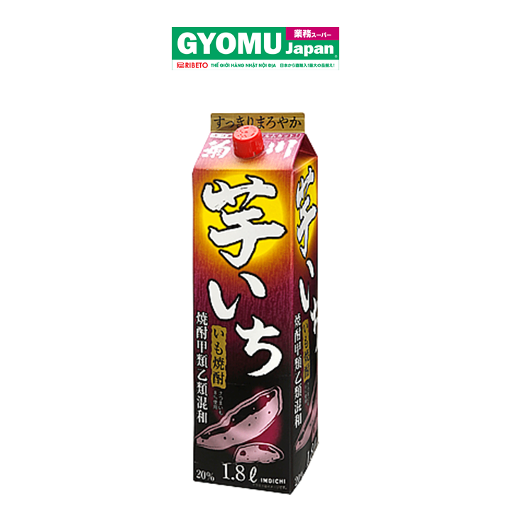 KIKUKAWA_Rượu soju Imoichi 20% 1.8L